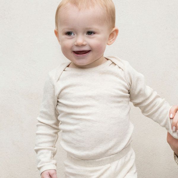 オーガニックコットン ベビー ボディ（長袖）