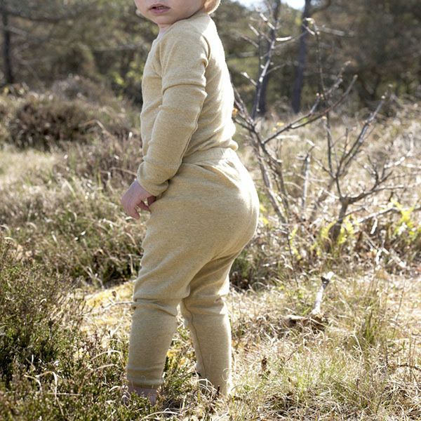オーガニックコットン ベビー フライスレギンス