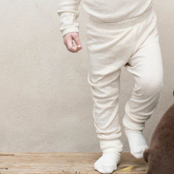 オーガニックコットン ベビー フライスレギンス