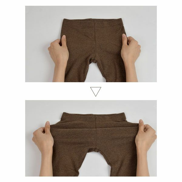 オーガニックコットン ベビー フライスレギンス