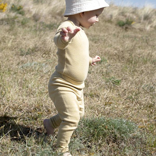 オーガニックコットン ベビー フライスレギンス