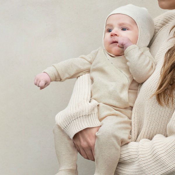 オーガニックコットン ベビーラップボディ(長袖)