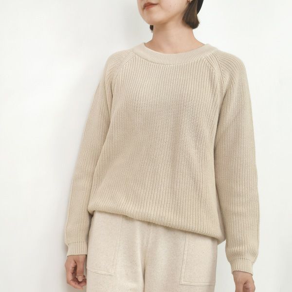 オーガニックコットン ブリオッシュニットセーター