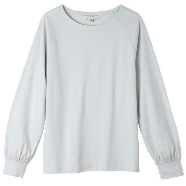 オーガニックコットン 天竺ラグランスリーブトップ