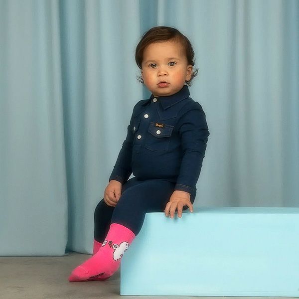 オーガニックコットン Wranglerコラボレーション ベビーポケット付きレギンス