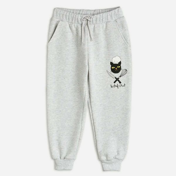 オーガニックコットン キッズス裏起毛スウェットパンツCHEF CAT
