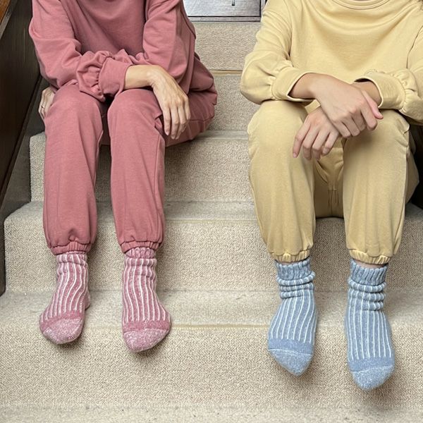オーガニックコットン&ウール ソックス