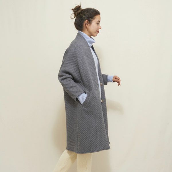 オーガニックコットン キルティングコート