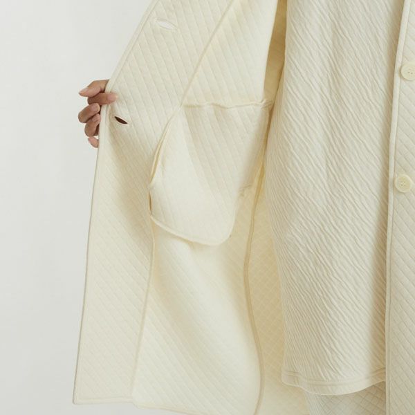 オーガニックコットン キルティングコート