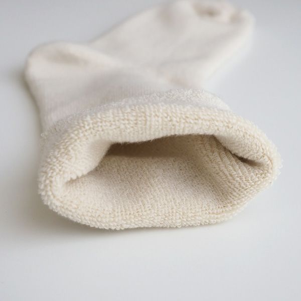 オーガニックコットン パイル編みソックス