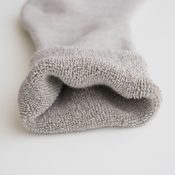 オーガニックコットン パイル編みソックス