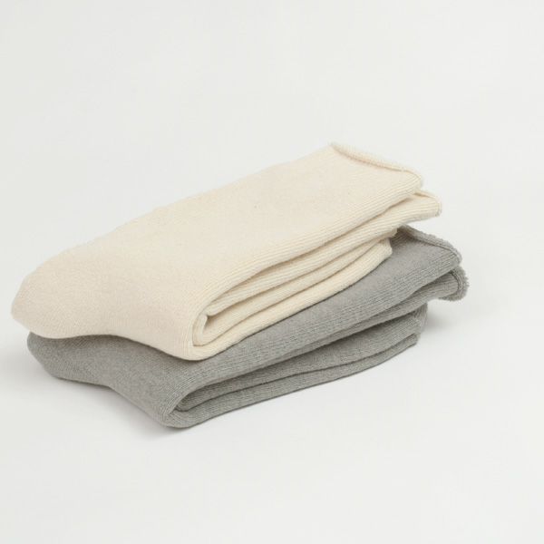 オーガニックコットン パイル編みソックス