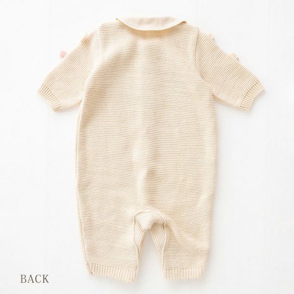 オーガニックコットン ベビー ニットリボン付き2wayドレス