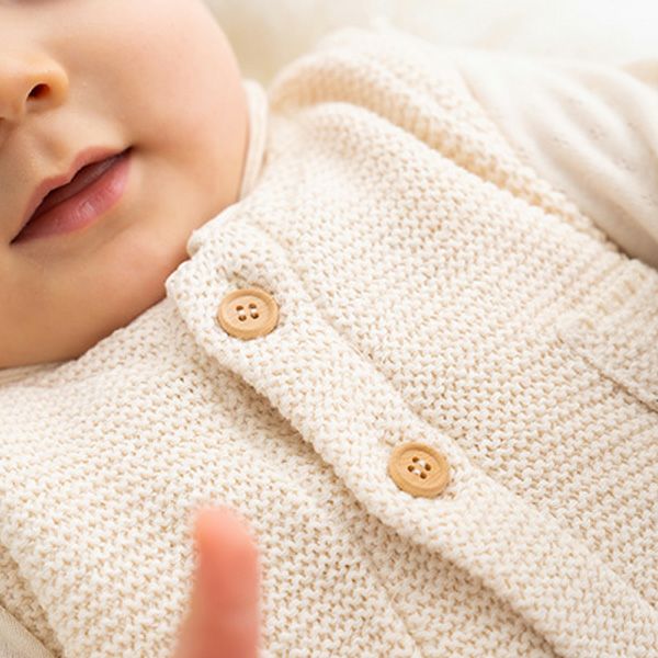 オーガニックコットン ベビー ニットちょっき