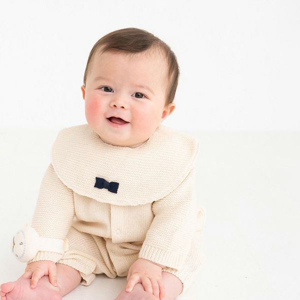 オーガニックコットン ベビー ニットスタイ
