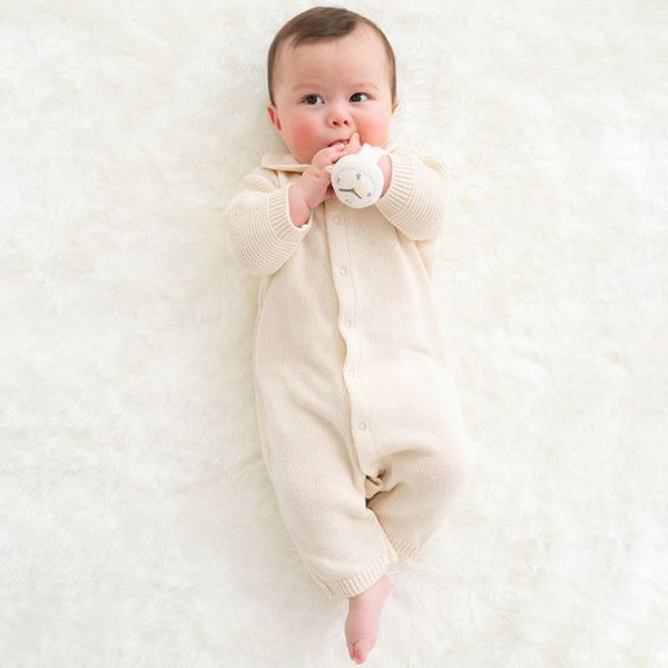 オーガニックコットン ベビー おでかけリストガラガラ