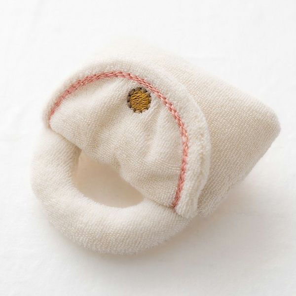 オーガニックコットン ベビー おでかけガラガラ