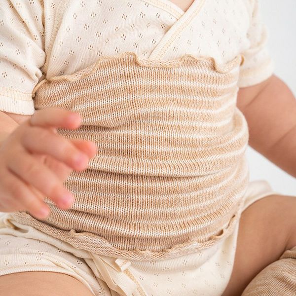 オーガニックコットン ベビー ニットおなかウォーマー