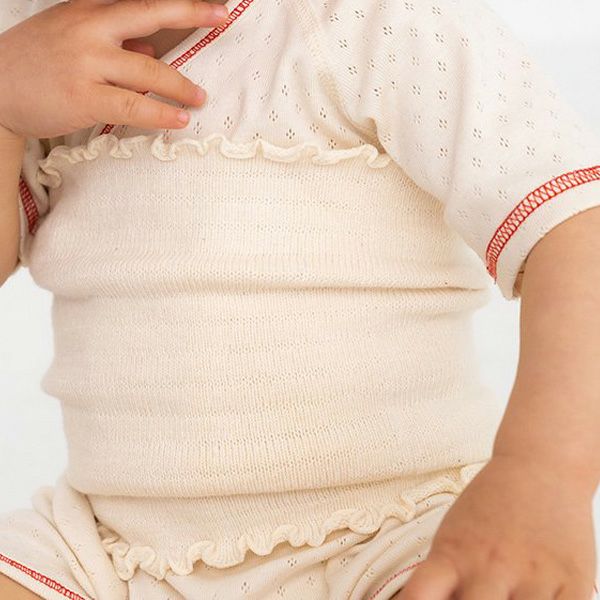オーガニックコットン ベビー ニットおなかウォーマー