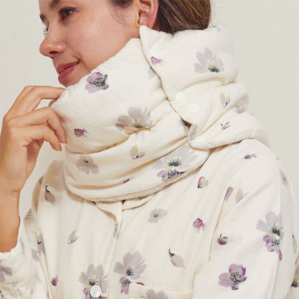 オーガニックコットン アンティークポピーネックウォーマー