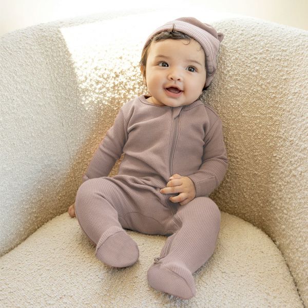 オーガニックコットン ベビーワッフルスリープセット