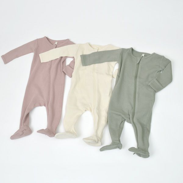 オーガニックコットン ベビーワッフルスリープセット
