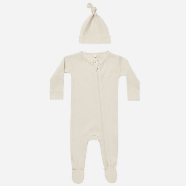 オーガニックコットン ベビーワッフルスリープセット