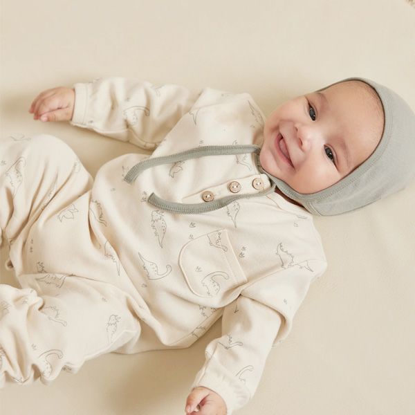 オーガニックコットン ベビージャンプスーツ(長袖)