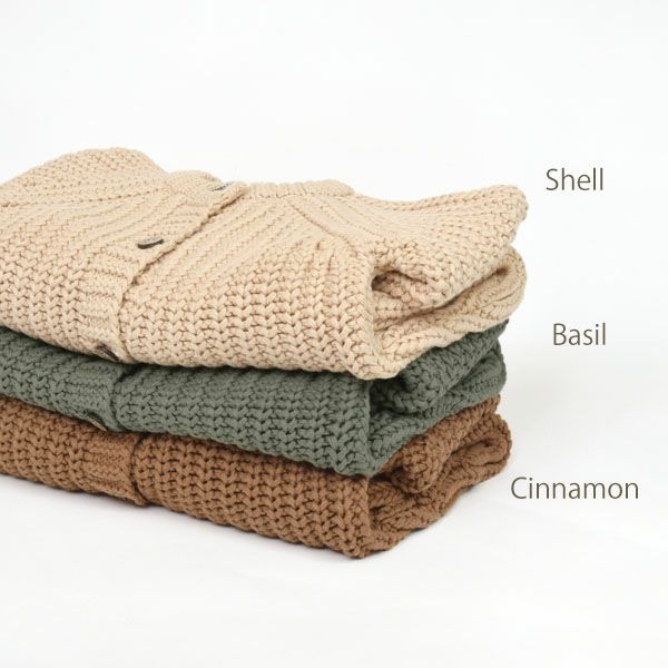 オーガニックコットン ベビーチャンキーニットジャンプスーツ(長袖)