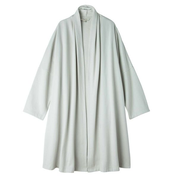 オーガニックコットン 裏起毛ドレープコート