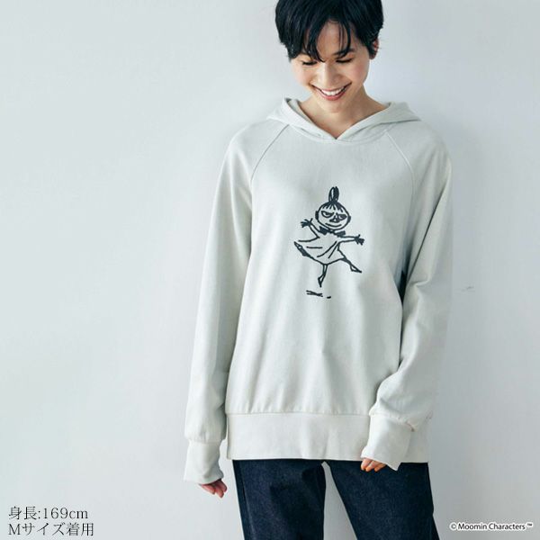 オーガニックコットン ムーミン ユニセックス裏毛フーディー