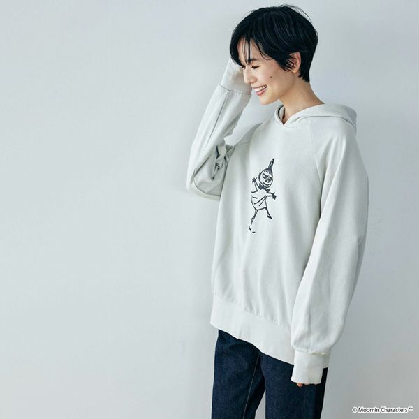 オーガニックコットン ムーミン ユニセックス裏毛フーディー