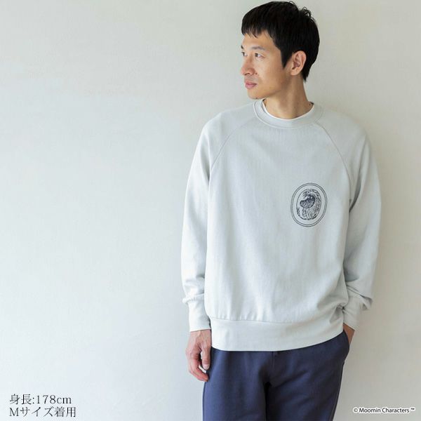 オーガニックコットン ムーミン ユニセックス裏毛スウェット
