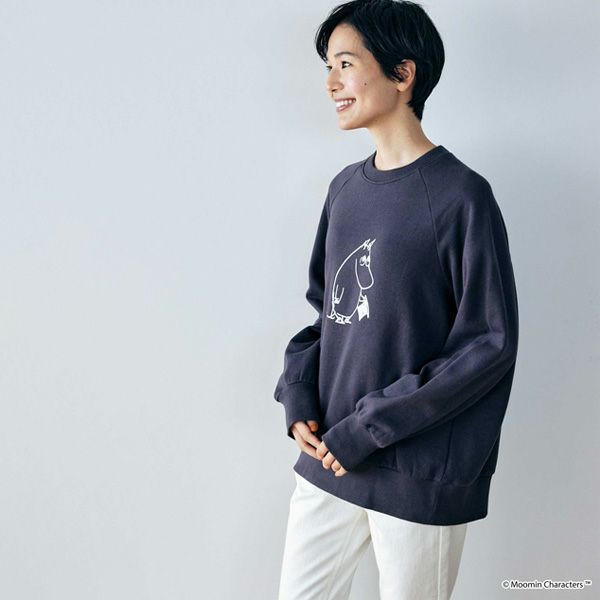 オーガニックコットン ムーミン ユニセックス裏毛スウェット