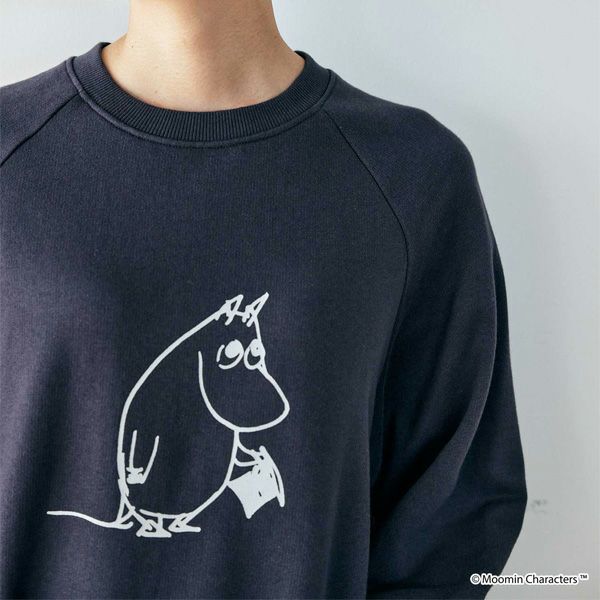 オーガニックコットン ムーミン ユニセックス裏毛スウェット