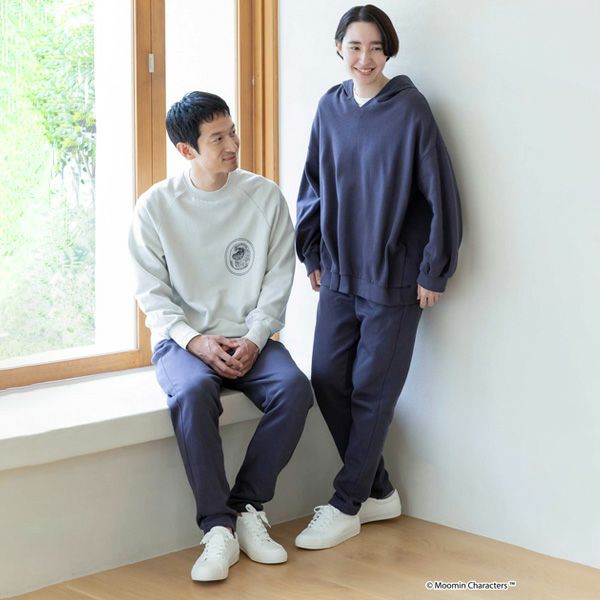 オーガニックコットン ムーミン ユニセックス裏毛スウェット