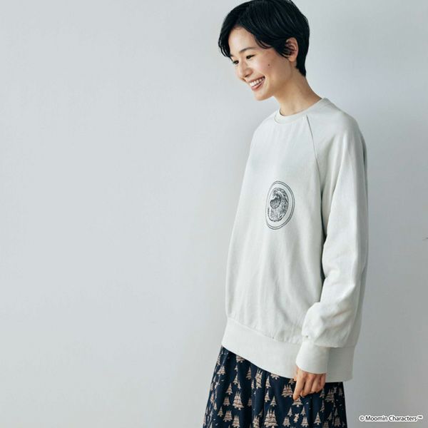 オーガニックコットン ムーミン ユニセックス裏毛スウェット