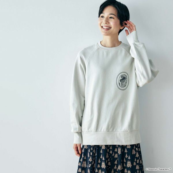 オーガニックコットン ムーミン ユニセックス裏毛スウェット