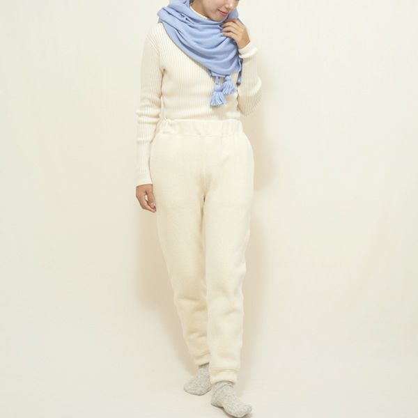 オーガニックコットン&ウールパンツ