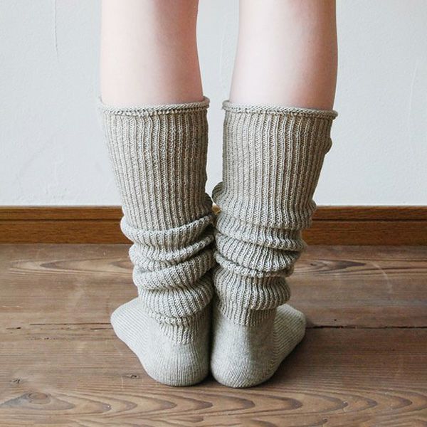 オーガニックコットン＆ヤク おとなのルーズソックス