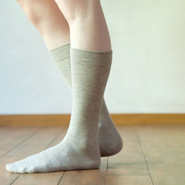 オーガニックコットン＆ヤク ゴムなしハイソックス