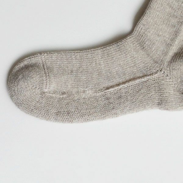 オーガニックコットン＆ヤク縫い目のないソックスプレーン