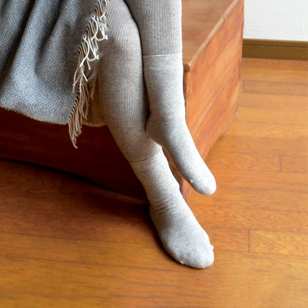 オーガニックコットン＆ヤク裏パイルソックス