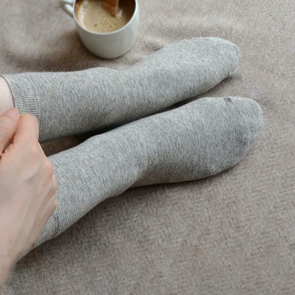 オーガニックコットン＆ヤク裏パイルソックス