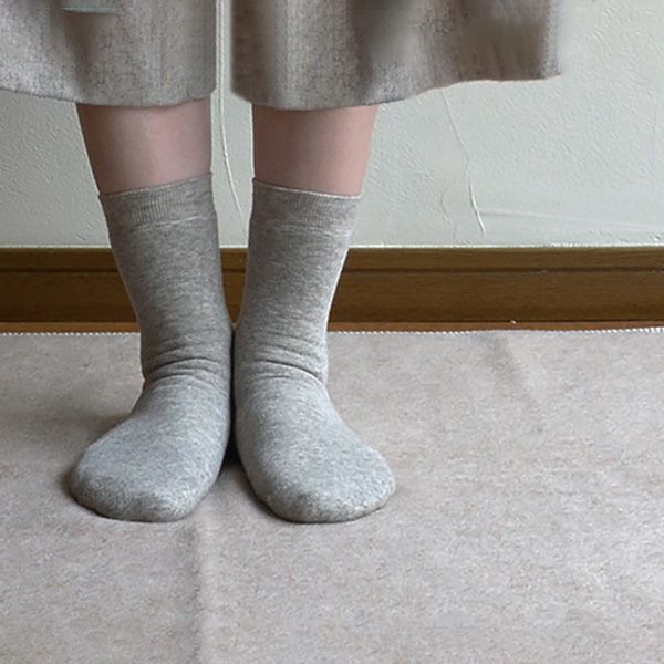 オーガニックコットン＆ヤク裏パイルソックス
