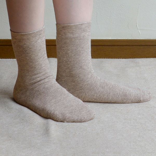 オーガニックコットン＆ヤク裏パイルソックス