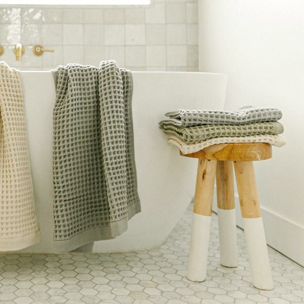 オーガニックコットン ソフトワッフルフェイスタオル