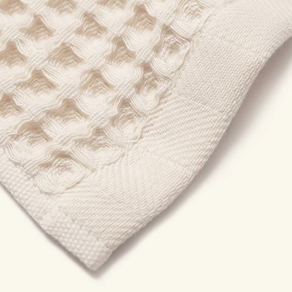 オーガニックコットン ソフトワッフルフェイスタオル