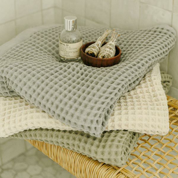 オーガニックコットン ソフトワッフルバスタオル