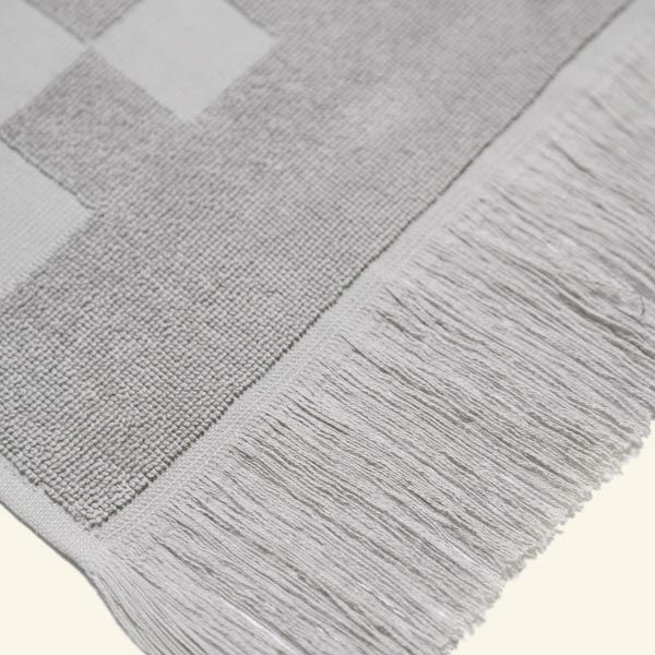 オーガニックコットン チェック柄テリーフェイスタオル